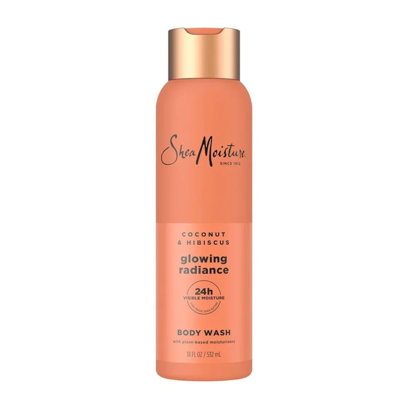 Shea Moisture Coconut & Hibiscus Glowing Radiance Body Wash 18oz - gtworld.de