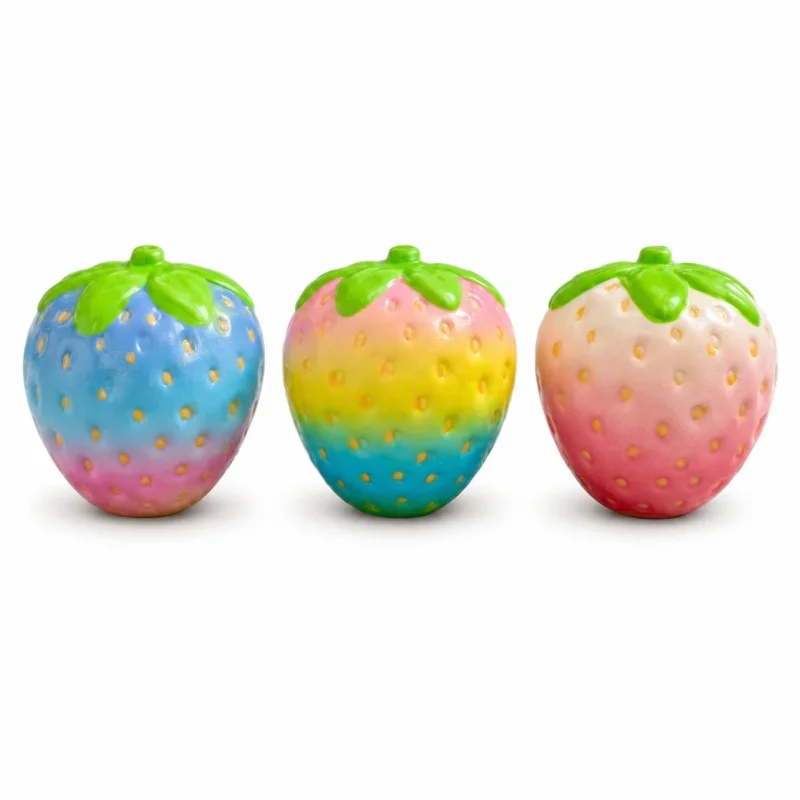 Mystery Colorful Strawberry Squishy Foam van Boozyshop, mystery squishy, uitvoering is een verrassing