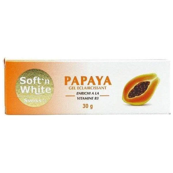 Swiss Soft'n White Papaya Lightening Gel 30g - Gtworld.de