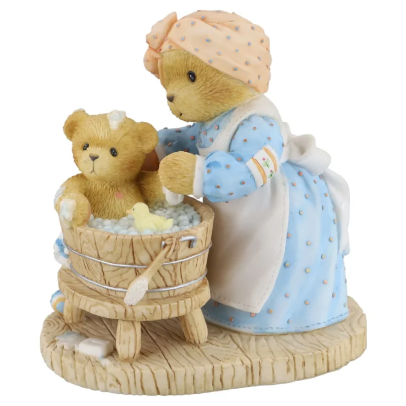 Teddy 101673 Marci And Ashlee "Wash Away Your Worries, Scrub In The Sunshine" Enesco Cherished Teddies