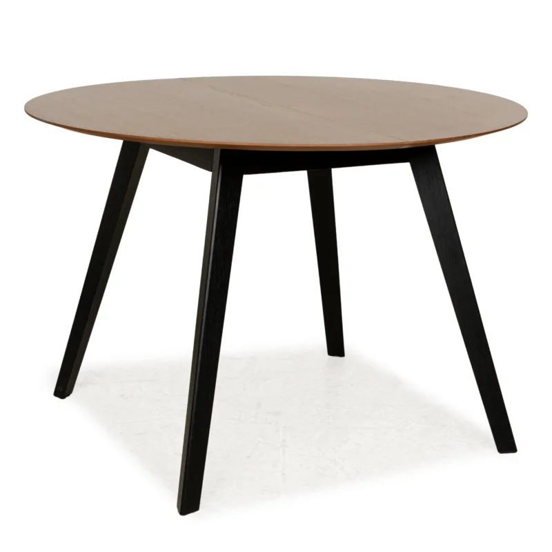 Treku Aise Holz Esstisch Braun Ausziehfunktion Rund 110-155 x 110cm