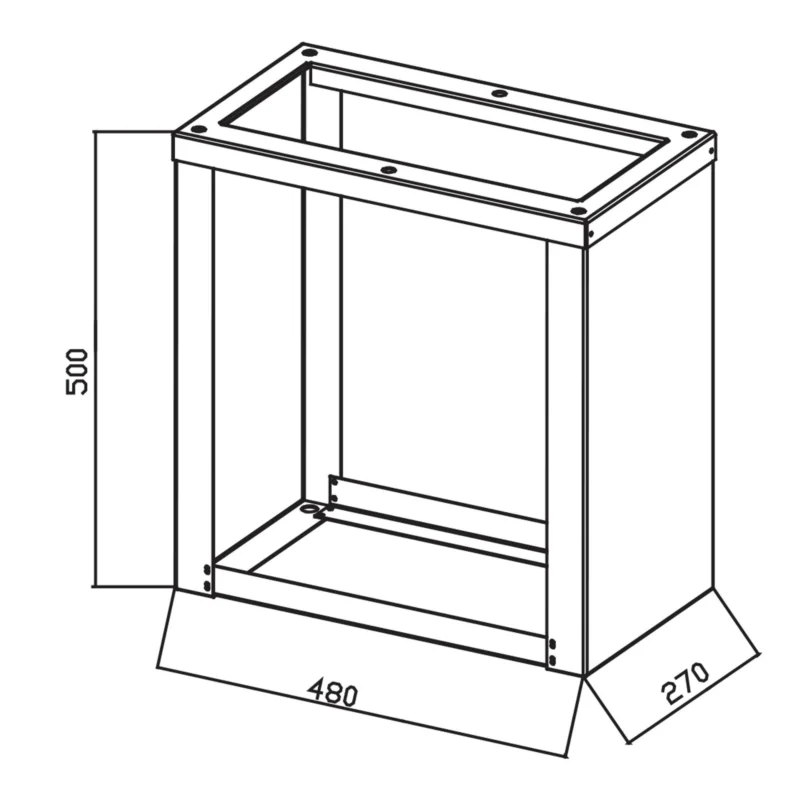 Walther Werke - Sockel/Sockelelement (Schaltschrank) Erdstück 84343595 Erstück 435mm breit