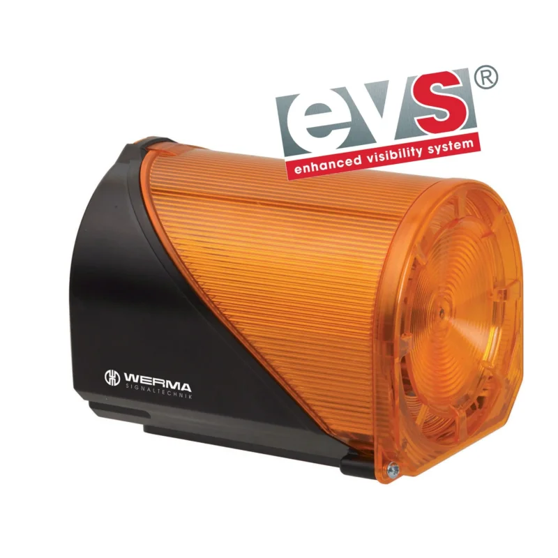 Werma - Optisches/Akustisches Signalgerät LED-EVS-Sirene BWM 32 Töne 44431075 24VAC/DC YE