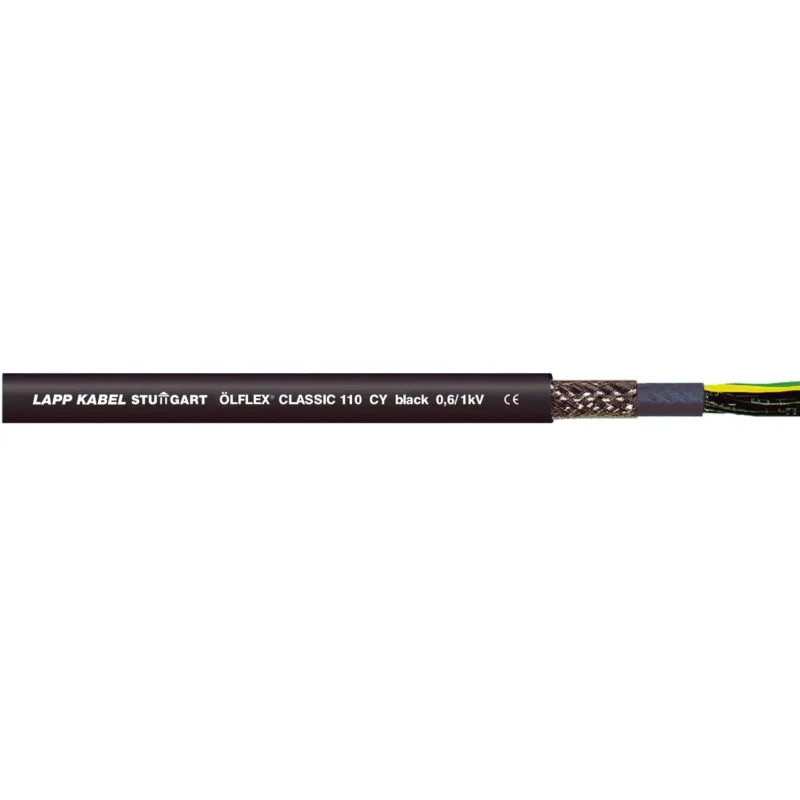 Lapp Kabel&Leitung - Energiekabel >= 1 kV, für ortsveränderlichen Einsatz ÖLFLEX CLASSIC 110 CY BK 1121320 0,6/1kV 12G1,5
