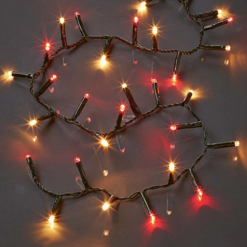 Hellum - Festbeleuchtung LED-Lichterkette 577518 weiß/rot