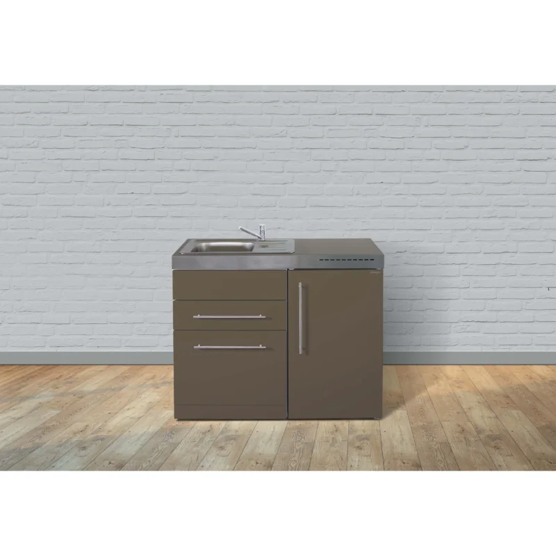Stengel - Mini-Küche Miniküche Premiumline MPMM110SKSKSreBliS Mokka metallic