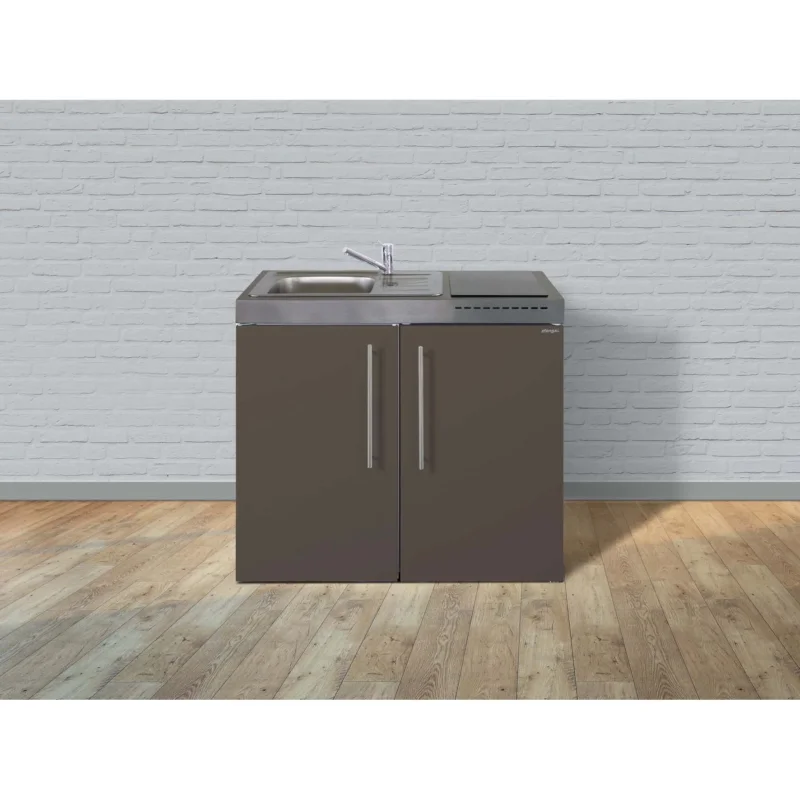 Stengel - Mini-Küche Miniküche Premiumline MPBM100IKFreBli Mokka metallic