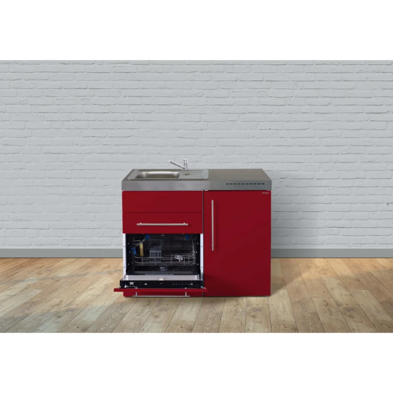 Stengel - Mini-Küche Miniküche Premiumline MPGSBR110KSGSKSreBli Bordeauxrot