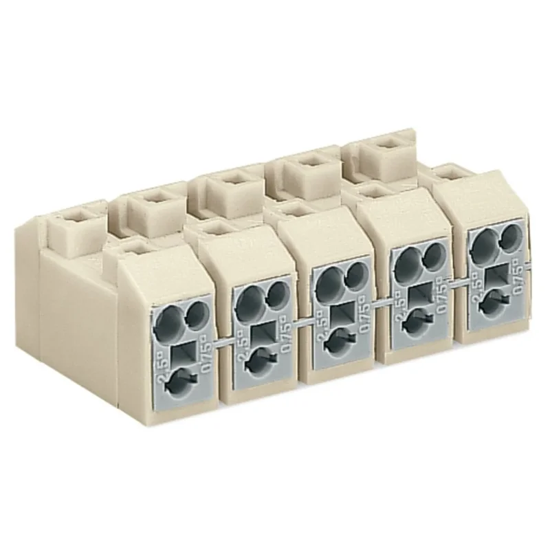 WAGO - Steckklemme Netzanschlussklemme 272-753/100-000 mit Rastfüßeweiß − 500 Stück