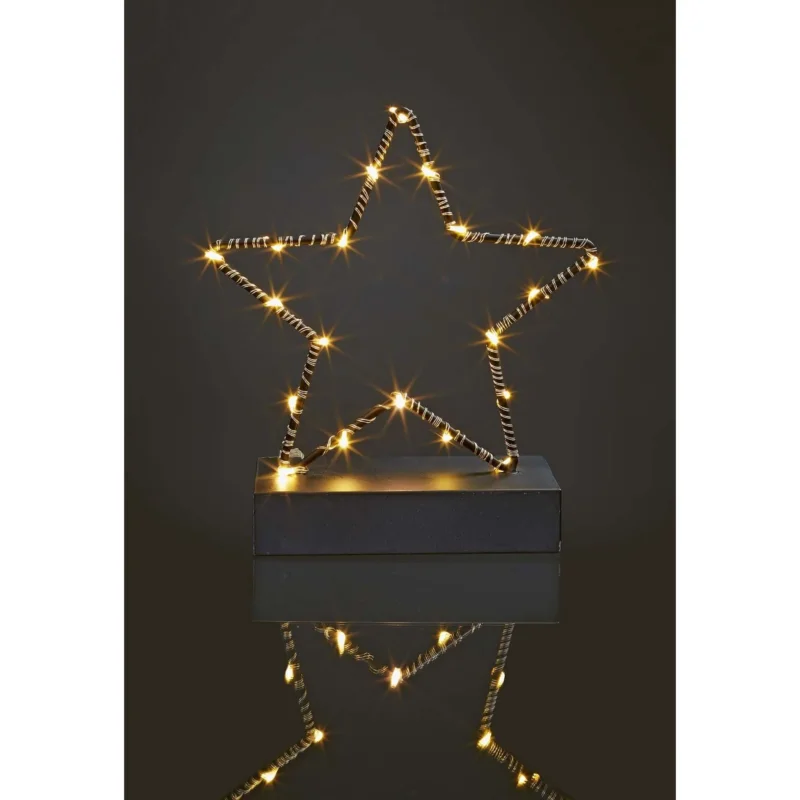 Hellum - Festbeleuchtung LED-Lichterkette 522525 40-tlg.ww, m.Timer