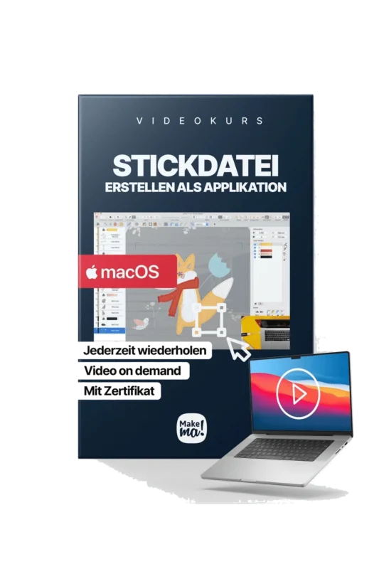 Videokurs: Stickdatei erstellen Applikation (MAC) in Produktansicht