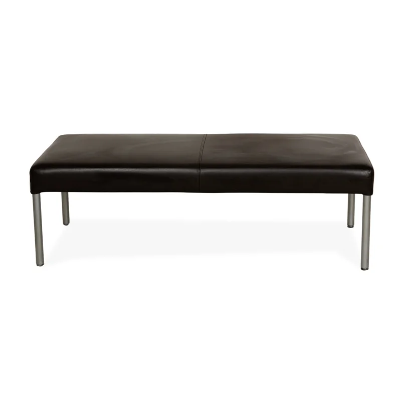 Walter Knoll Living Platform Leder Hocker Braun Dunkelbraun