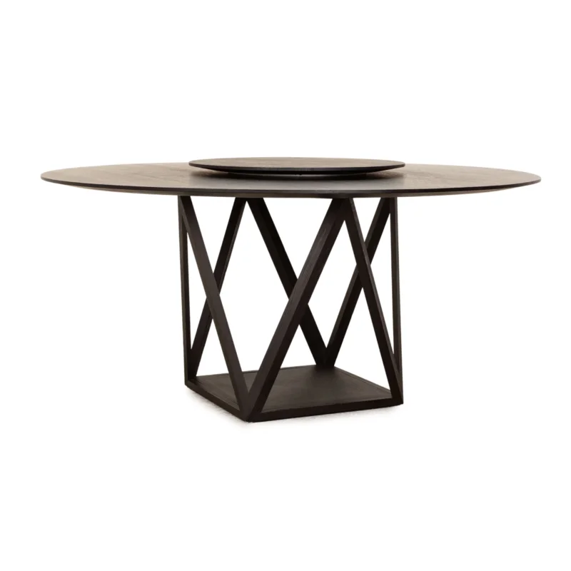 Walter Knoll Tabu Holz Esstisch Schwarz Eiche Massiv 160 x 75 cm
