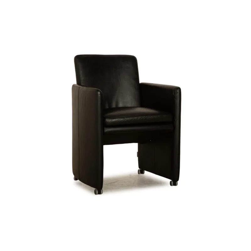 Willi Schillig Rialto Leder Sessel Schwarz