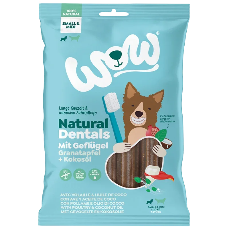 Wow Dog Snack Natural Dentals Geflügel Midi 180 g